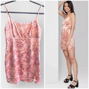 NEW Wild Fable Womens Top Notch Pink Floral Slip Dress